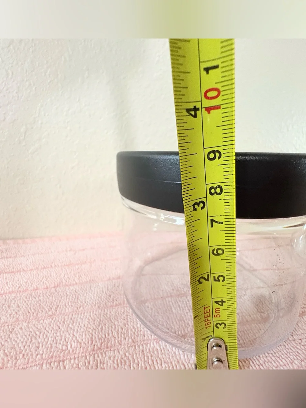 2Tupperware Counterscaping Dry Container 19oz Jar and Spoon Clear with Black Lid